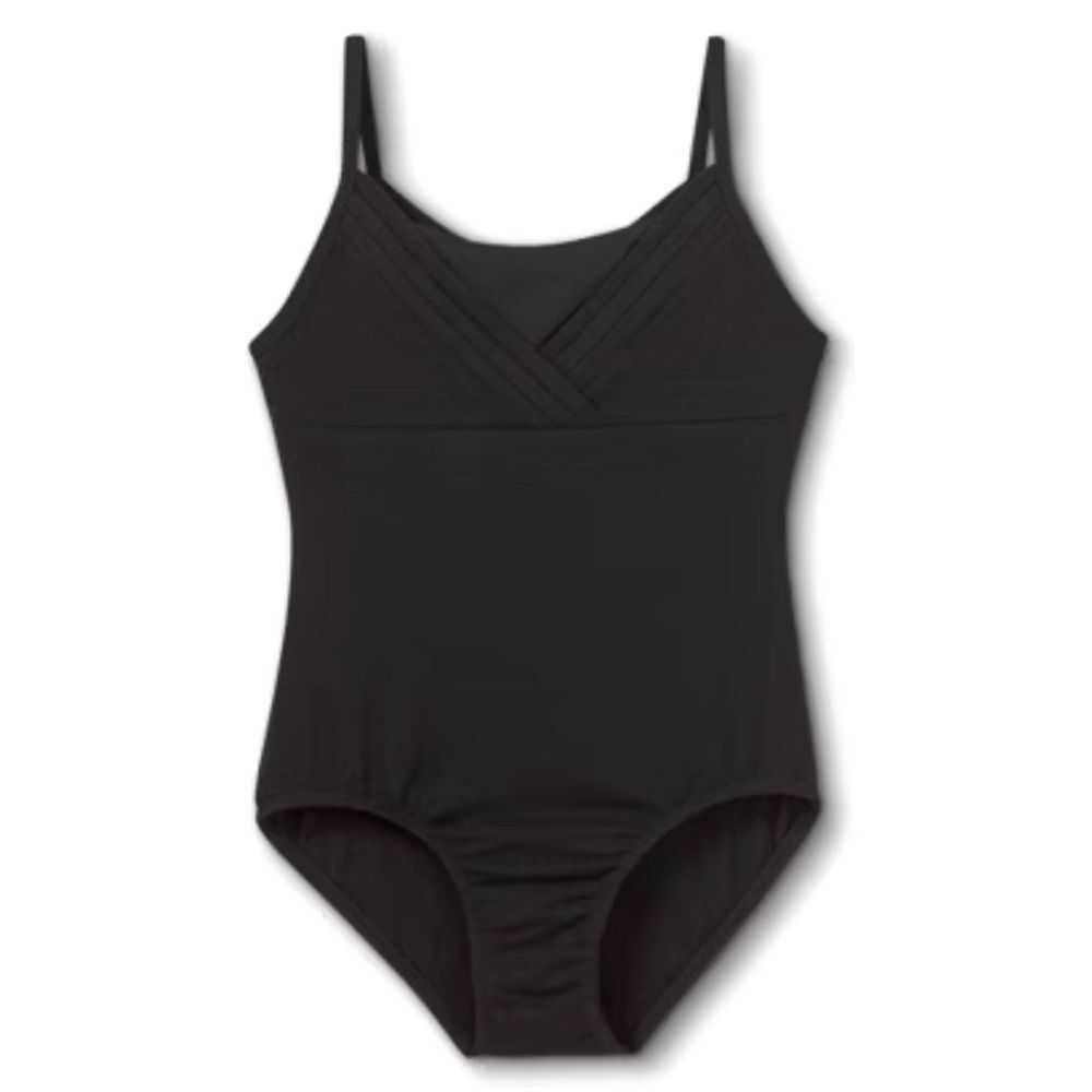 NWT Girls' Cami Dance Leotard - Cat & Jack Black size 6 / 6X